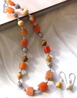 Wholesale Jewelry set supplier wholesale bali bead necklace and earring set