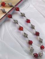 Western jewelry wholesaler wholesale bali necklace with agate